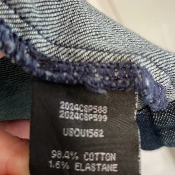 Universal Standard Denim Utility Jacket Indigo Blue Women Sz XL Heavy Duty - Picture 7 of 12